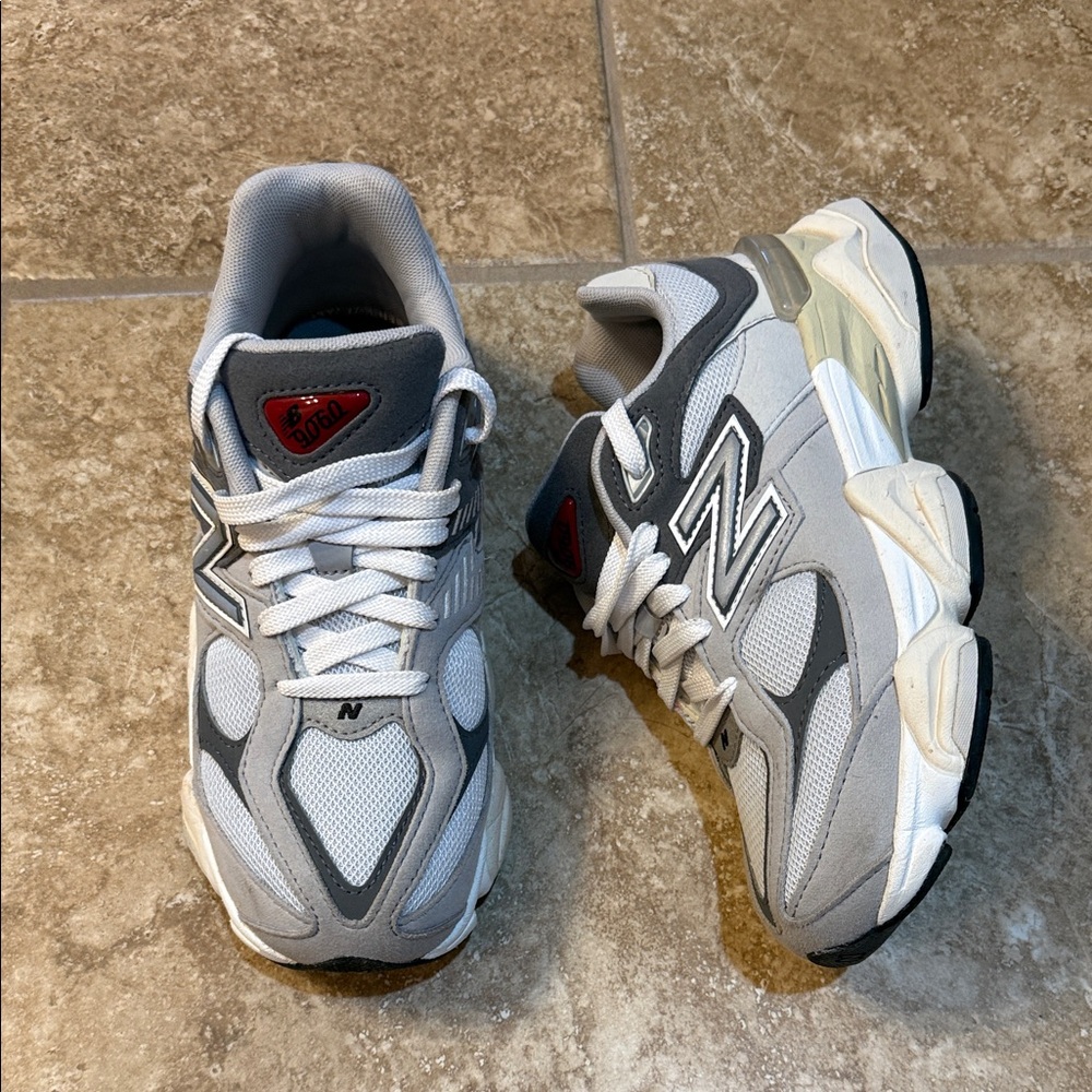 New Balance Gray and White 9060